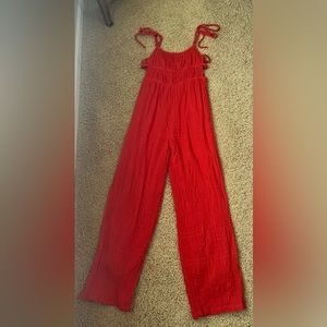 red urban outfitters jumpsuit